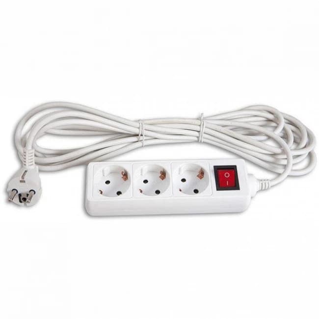 Сетевой удлинитель Buro BU-PS3.5/W 5 м (3 розетки) белый (пакет ПЭ)