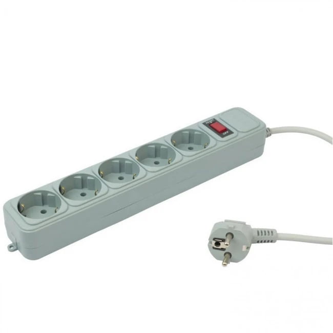 Сетевой фильтр PC Pet AP01006-3-GR 3 м, 5 розеток, серый