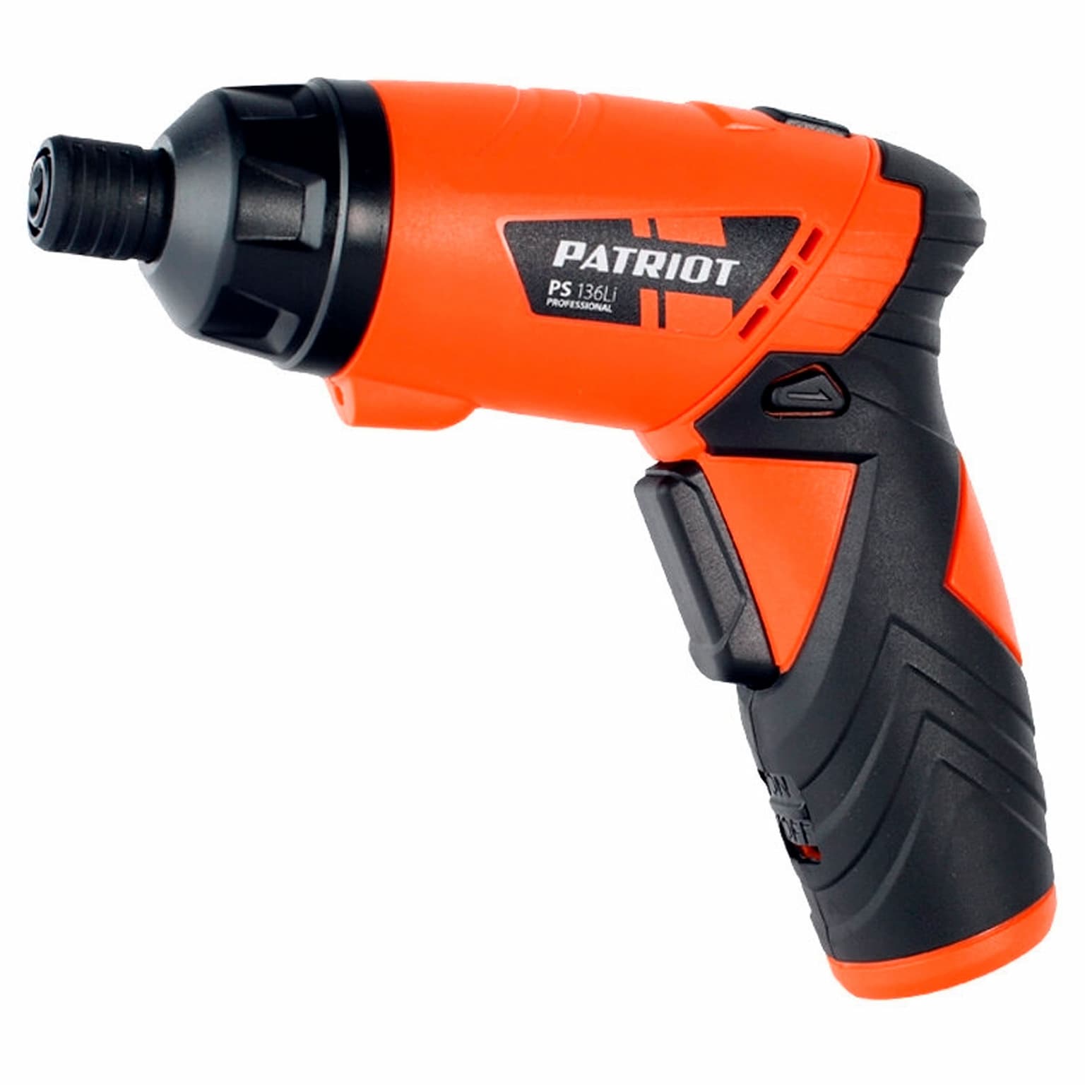 Отвертка аккумуляторная PATRIOT PS 136Li Li-Ion, 3.6 В/1,5 Ач, Реверс, 200 об/мин, 3,5 Нм, патрон: НЕХ 1/4"