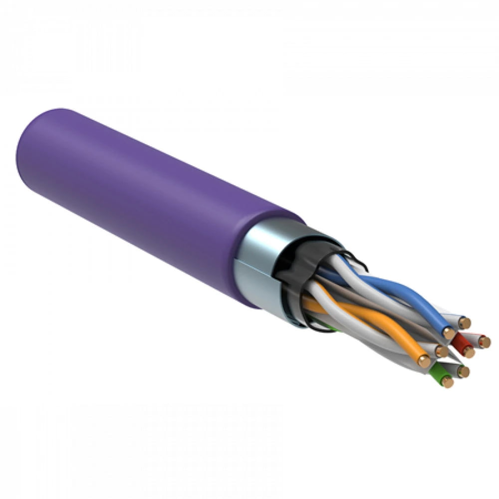 Кабель информационный ITK LC1-C604-326 кат.6 F/UTP 4X2X23AWG LSZH внутренний 305м фиолетовый