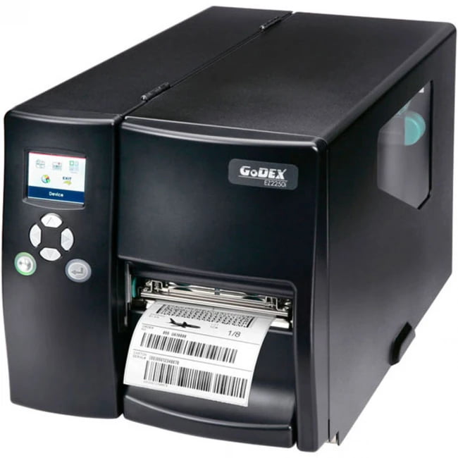Принтер этикеток Godex EZ-2350i+, 300 DPI, 5 ips, Color LCD, 1" core, RS232/USB/TCPIP+USB HOST