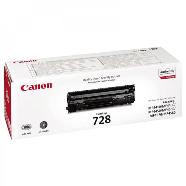 Картридж лазерный Canon 728 черный (2100 стр.) для Canon MF4410/4430/4450/4550/4570/4580