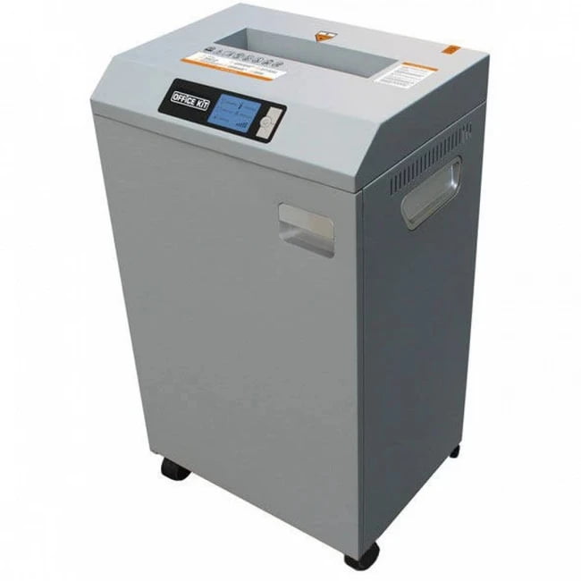 Шредер Office Kit S600 S600 1,9x15 (секр.P-5)/фрагменты/17лист./60лтр./Уничт:скрепки, скобы, пл.карты/CD
