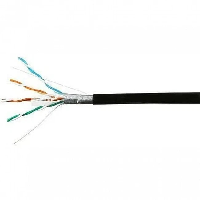 Кабель SkyNet Premium FTP outdoor 4x2x0,51, медный, FLUKE TEST, кат.5e, однож., 305 м, box, черный