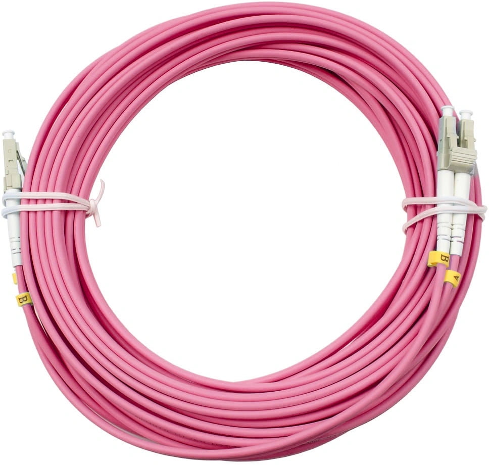 Шнур оптический Cabeus FOP-50-OM4-LC-LC-10m duplex LC-LC 50/125 мм OM4 10м LSZH