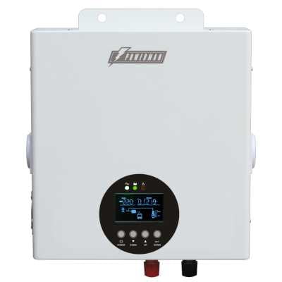 Источник бесперебойного питания ИБП POWERMAN Smart 800 HYBRID, линейно-интерактивный, 800ВА/480Вт, 165-265В, 2 евророзетки, внешняя свинцово-кислотная (AGM, GEL, FB) или LiFePO4 батарея на 12В емкостью от 55Ач (не входит в комплект поставки), ток заряда до 15А, ЖК-дисплей, навесной, 310мм х 270мм х 85мм, 6.6кг.