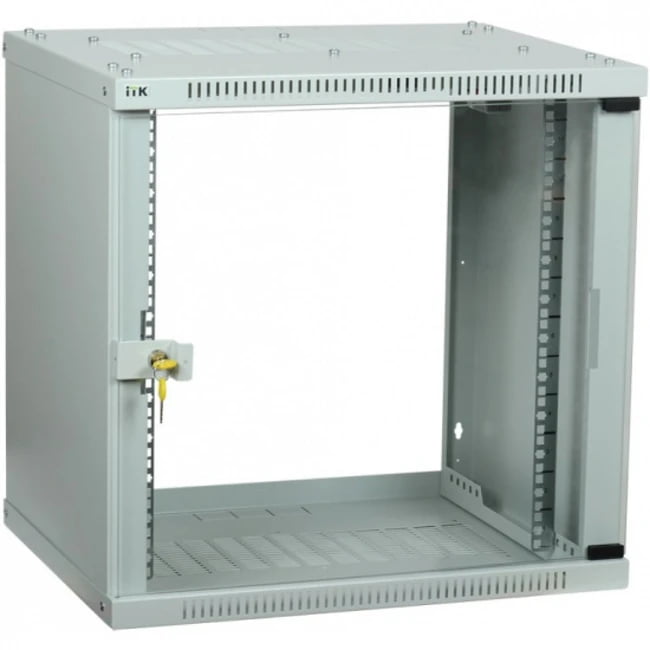Шкаф ITK LWE3-06U64-GF LINEA WE 6U 600x450 мм дверь стекло серый