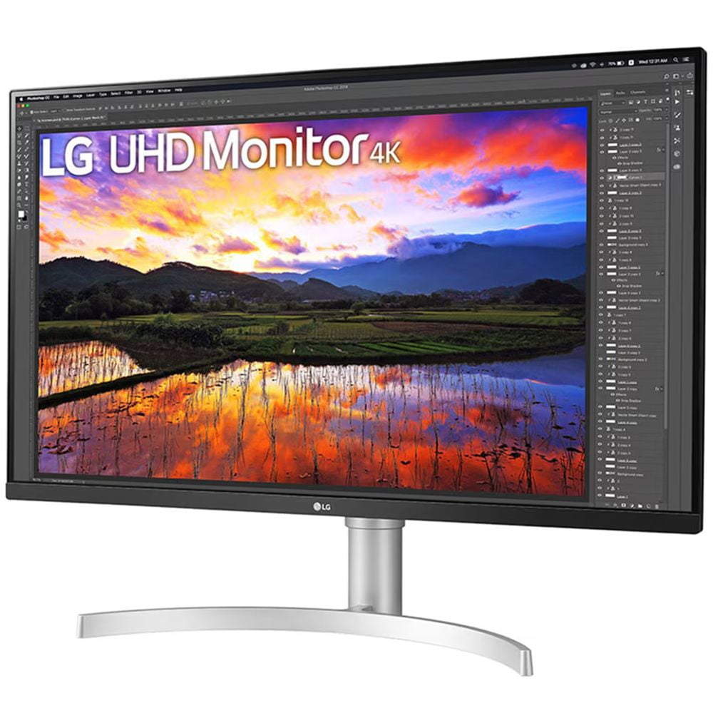 Монитор 31.5" LG 32UN650K-W IPS 3840x2160, 60 Гц, 5 мс, 16:9, 350 кд/м², 2xHDMI 2.0, DP 1.4, 3.5 мм, динамики (2x5 Вт), FreeSync, HDR10, черный/белый