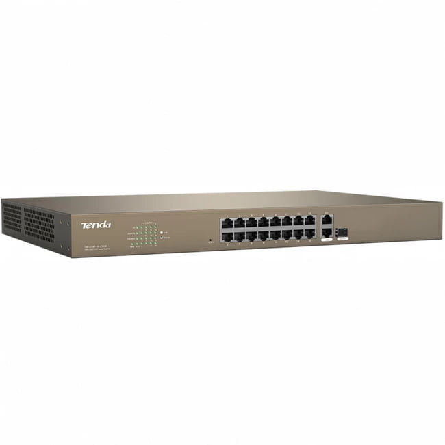 Коммутатор IP-COM F1218P-16-250W, 16×100 Мбит/с PoE + 1×1 Гбит/с Uplink + 1×1 Гбит/с Combo, управляемый