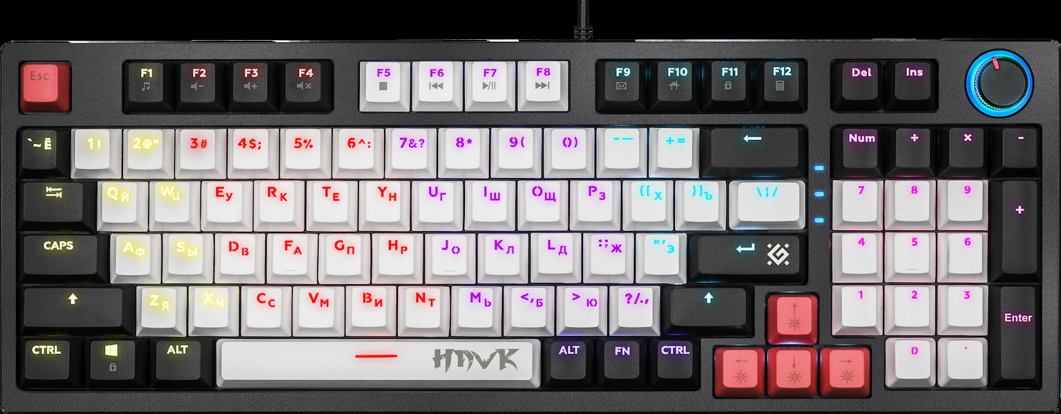 Клавиатура Defender Hawk GK-418 проводная, USB Type-A, чёрный