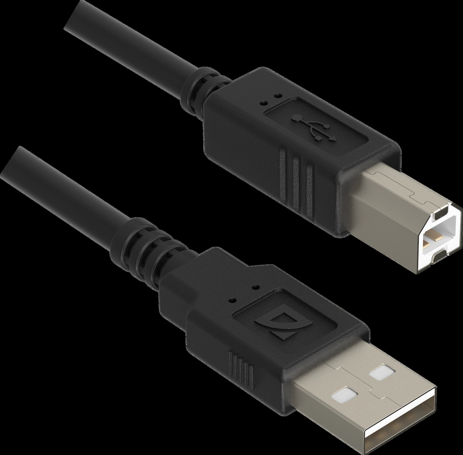 Кабель Defender USB 2.0 AM-BM 30AWG, никель, 1.8 м