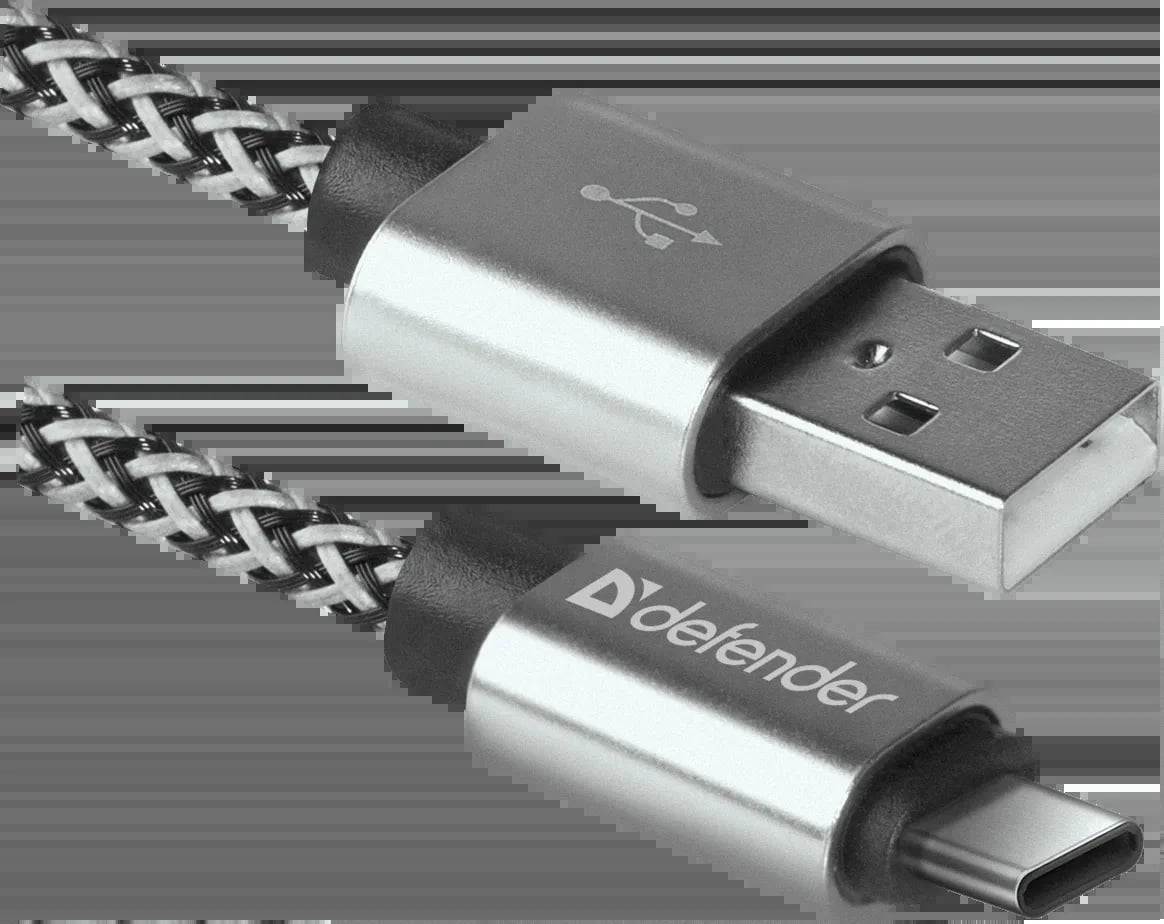 Кабель Defender USB 2.0 TO Type-C 1M белый USB09-03T