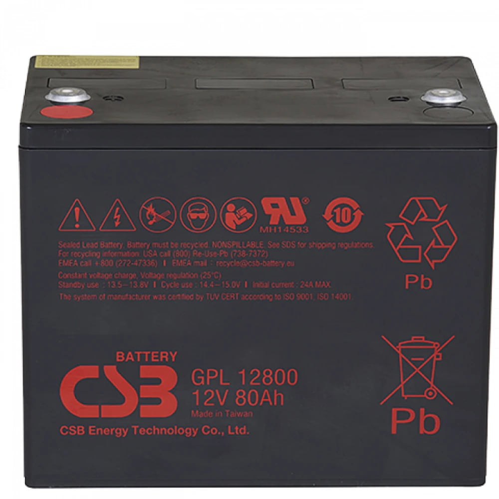 Батарея CSB GPL-12800 (12V, 80Ah) для UPS