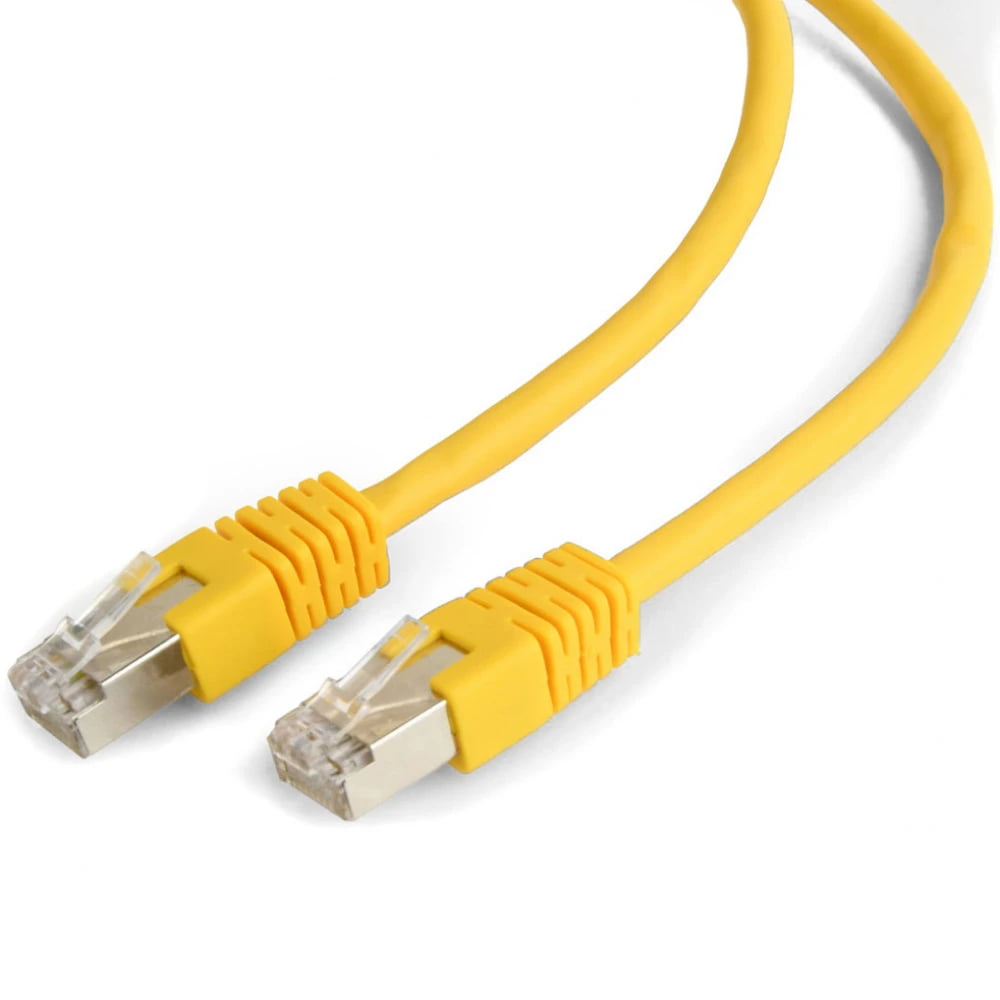 Патч-корд FTP Cablexpert cat.6, 10м, литой, многожильный, желтый