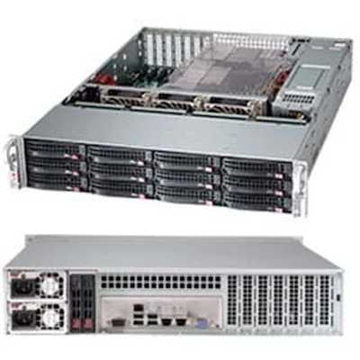 Компьютерный корпус SuperMicro CSE-826BAC12-R1K23LPB 2U, 2x1200W, 12x3.5" bay SAS3/SATA/NVMe4 7xLP, RM