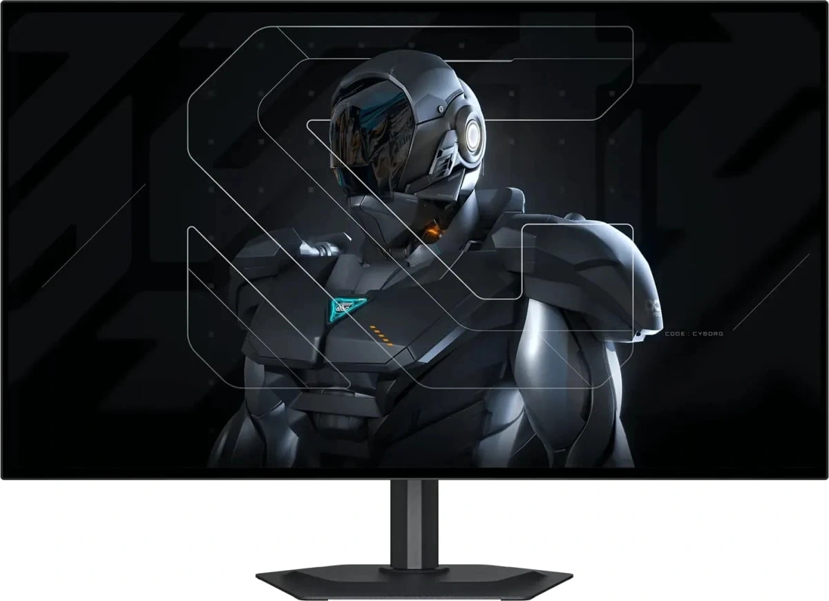 Монитор 27" Gigabyte MO27Q28G EK WOLED 2560x1440, 280 Гц, 0.03 мс, 16:9, 1500 кд/м², 2xHDMI 2.1, DP 1.4, USB-C (18 Вт), 3.5 Jack, USB Hub (4x USB 3.2), динамики (2x5 Вт), DisplayHDR True Black 500, G-Sync Compatible, черный