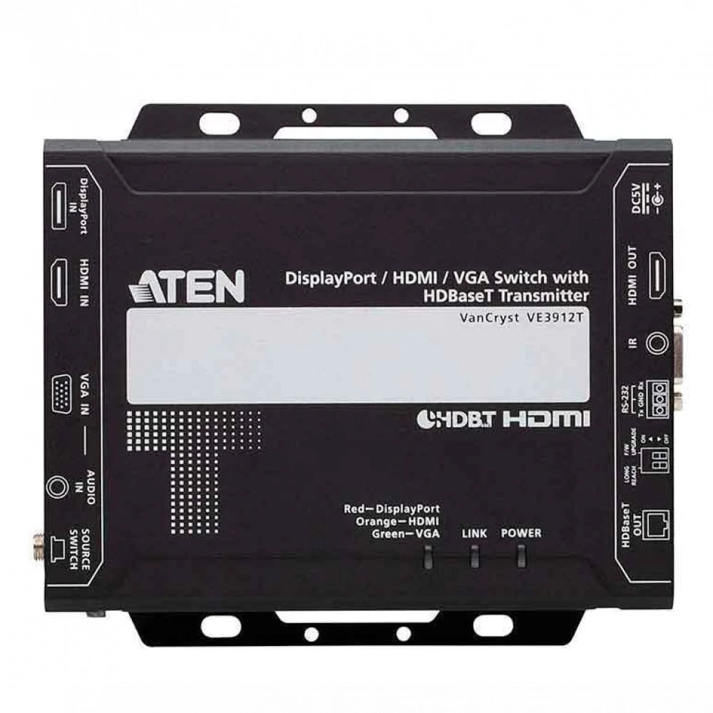 Передатчик ATEN DisplayPort / HDMI / VGA Switch with HDBaseT Transmitter