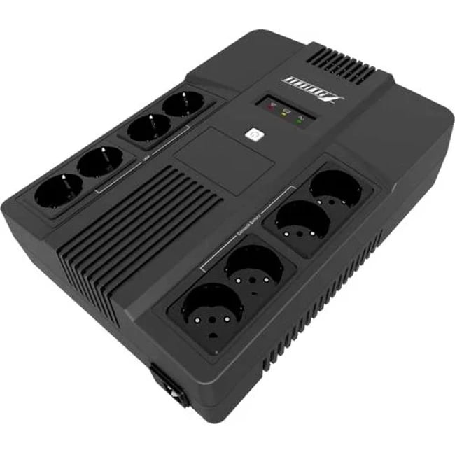Источник бесперебойного питания Powerman Brick 1000 / 1000 ВА / 600 Вт / 8 x CEE 7 (евророзетка)