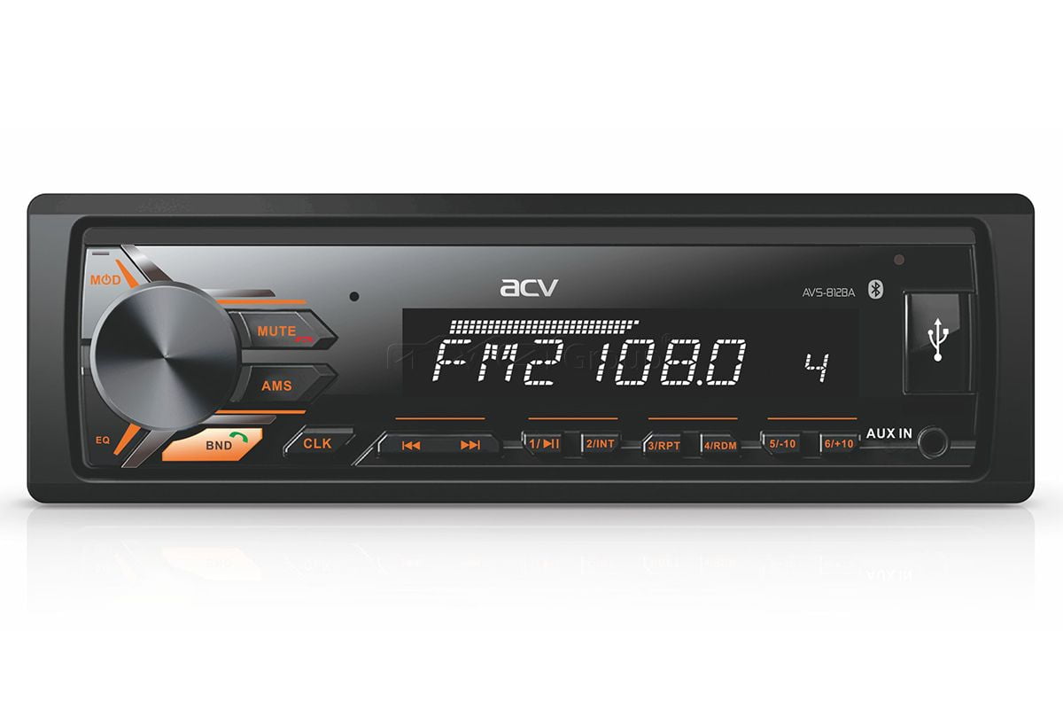 Автомагнитола ACV AVS-812BA, 1 DIN, Bluetooth, USB Type-A, AUX
