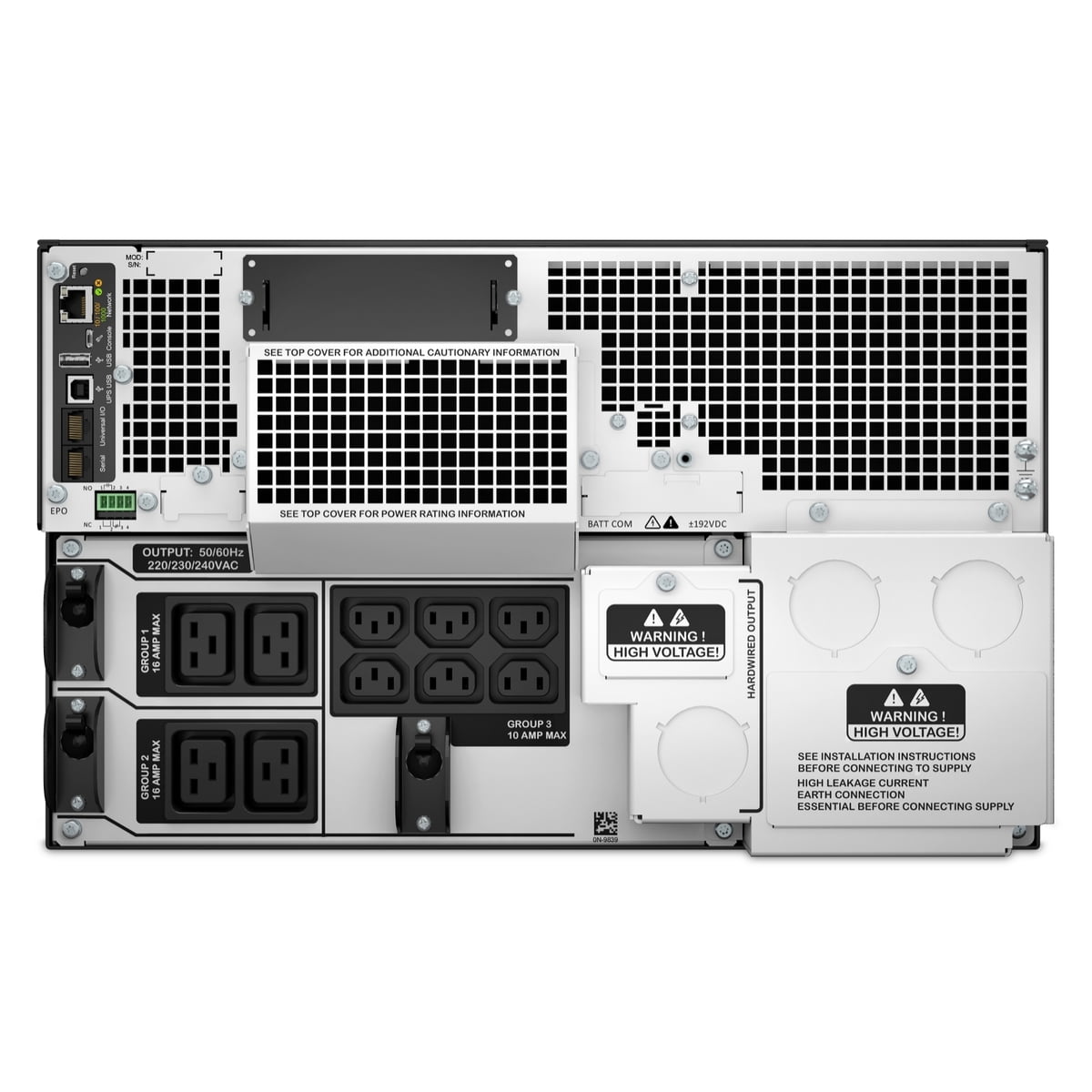Источник бесперебойного питания APC Smart-UPS SRT SRT10KRMXLI / 10000ВА / 10000Вт / 6xIEC-C13 / 4xIEC-C19 / 3х фазный