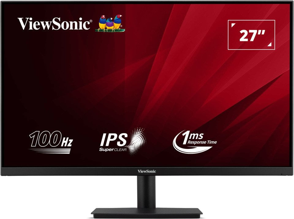 Монитор 27" ViewSonic VA270-H-2 IPS 1920x1080, 100 Гц, 1 мс (MPRT), 16:9, 300 кд/м², HDMI 1.4, VGA, Flicker Free, Low Blue Light, черный