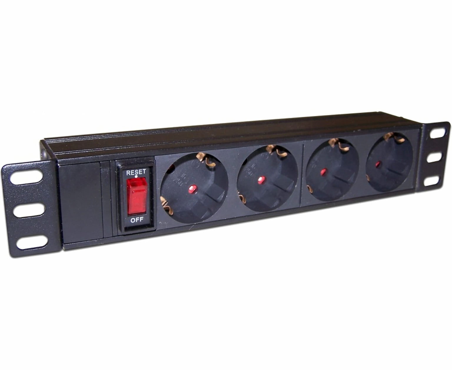Блок розеток 10" 4 шт., 10A 250V, без шнура питания