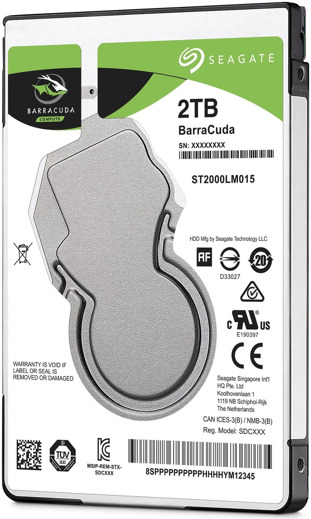 Жесткий диск HDD Seagate Barracuda 2Tb 5400rpm SATA 128Mb 2.5"
