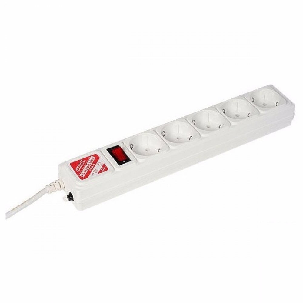 Сетевой фильтр Powercube SPG-B-15-WHITE 5 м, 5 розеток, белый, коробка