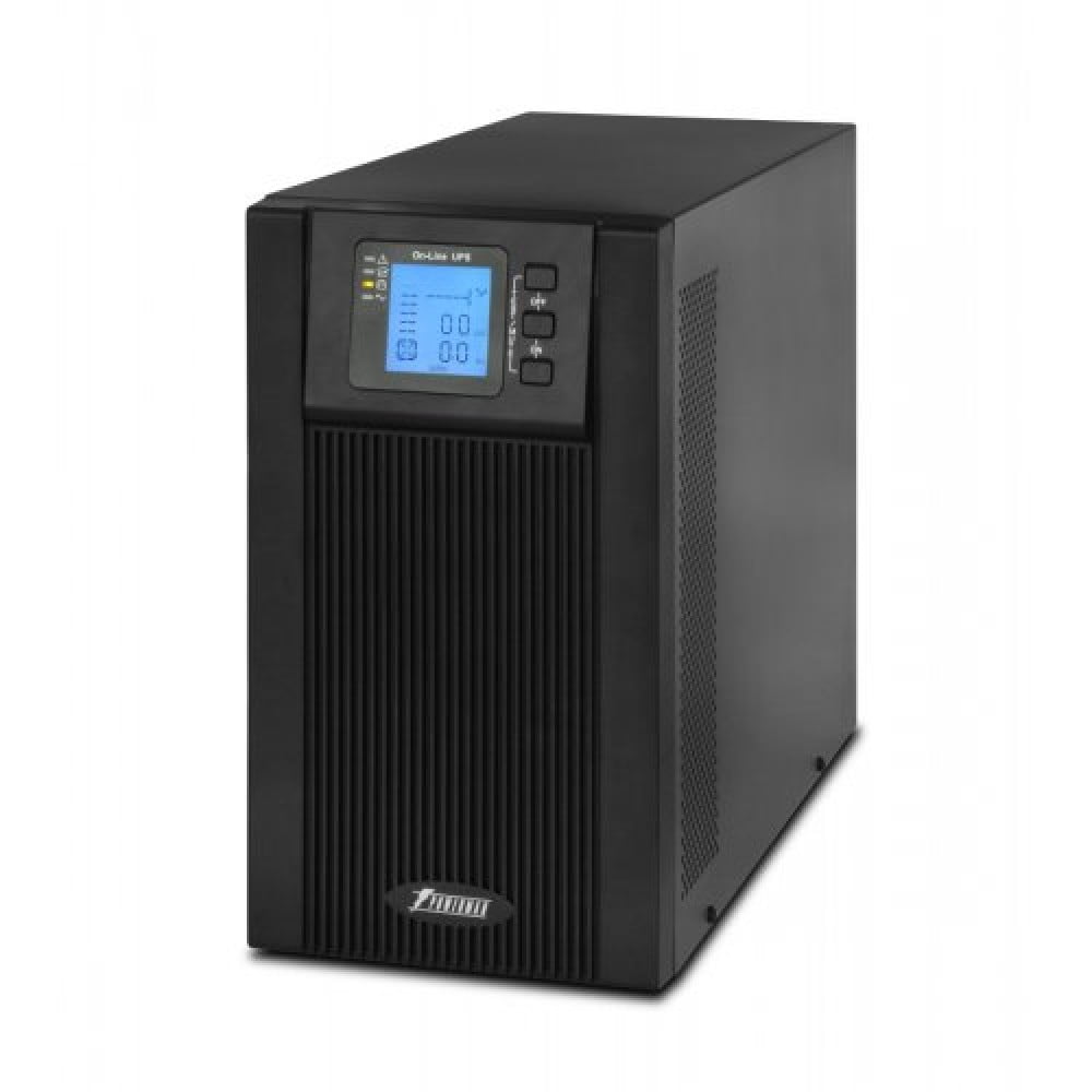 Источник бесперебойного питания Powerman Online 3000 Plus / 3000 ВА / 2700 Вт / 3 x CEE 7 (евророзетка) / без БП