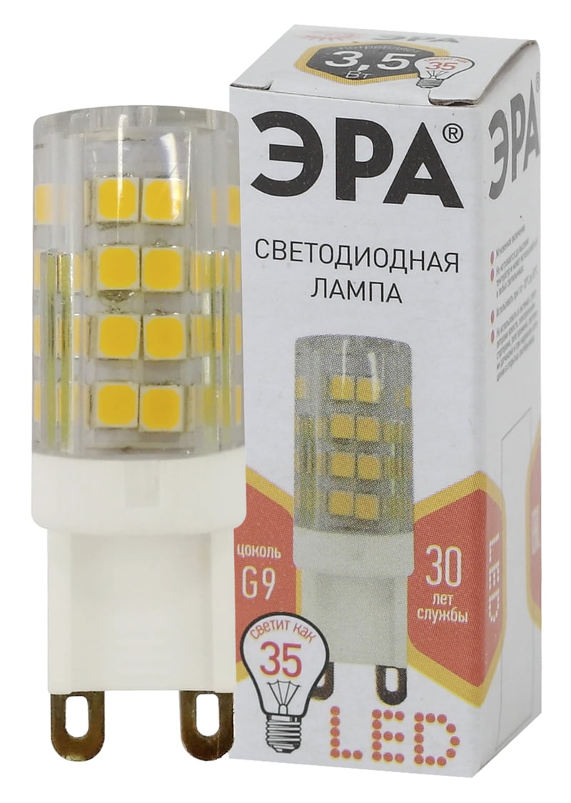 Лампа светодиодная ЭРА LED smd JCD-3,5w-220V-corn, ceramics-827-G9