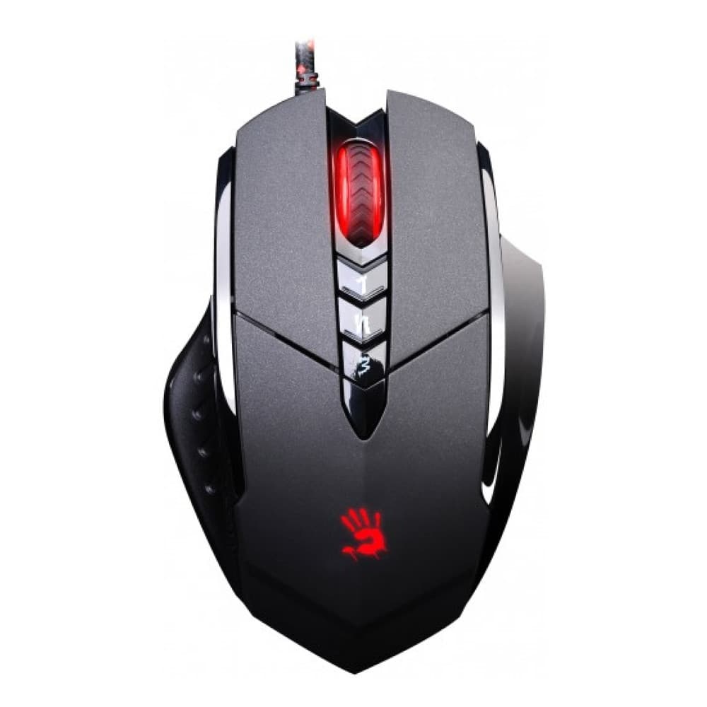 Мышь проводная A4Tech Bloody V7 черный, 3200 dpi, USB Type-A, кнопки - 8