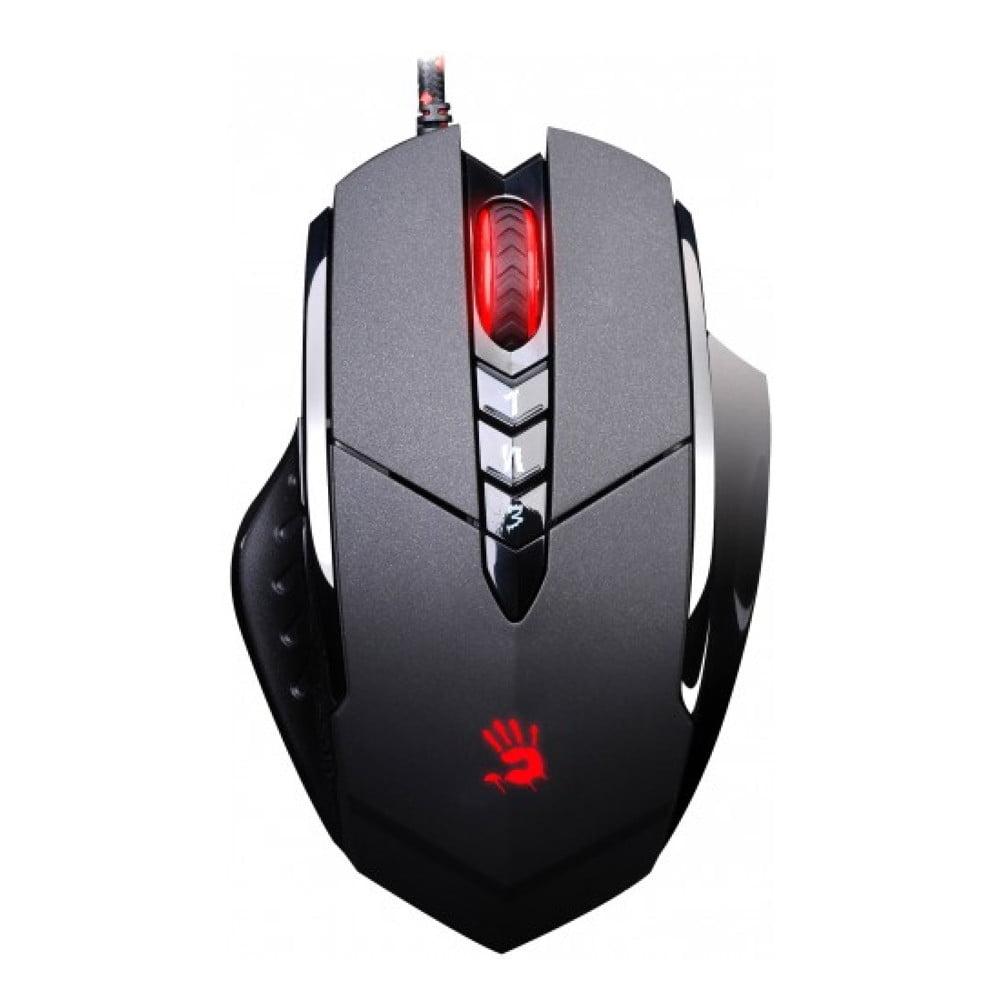 Мышь проводная A4Tech Bloody V7 черный, 3200 dpi, USB Type-A, кнопки - 8