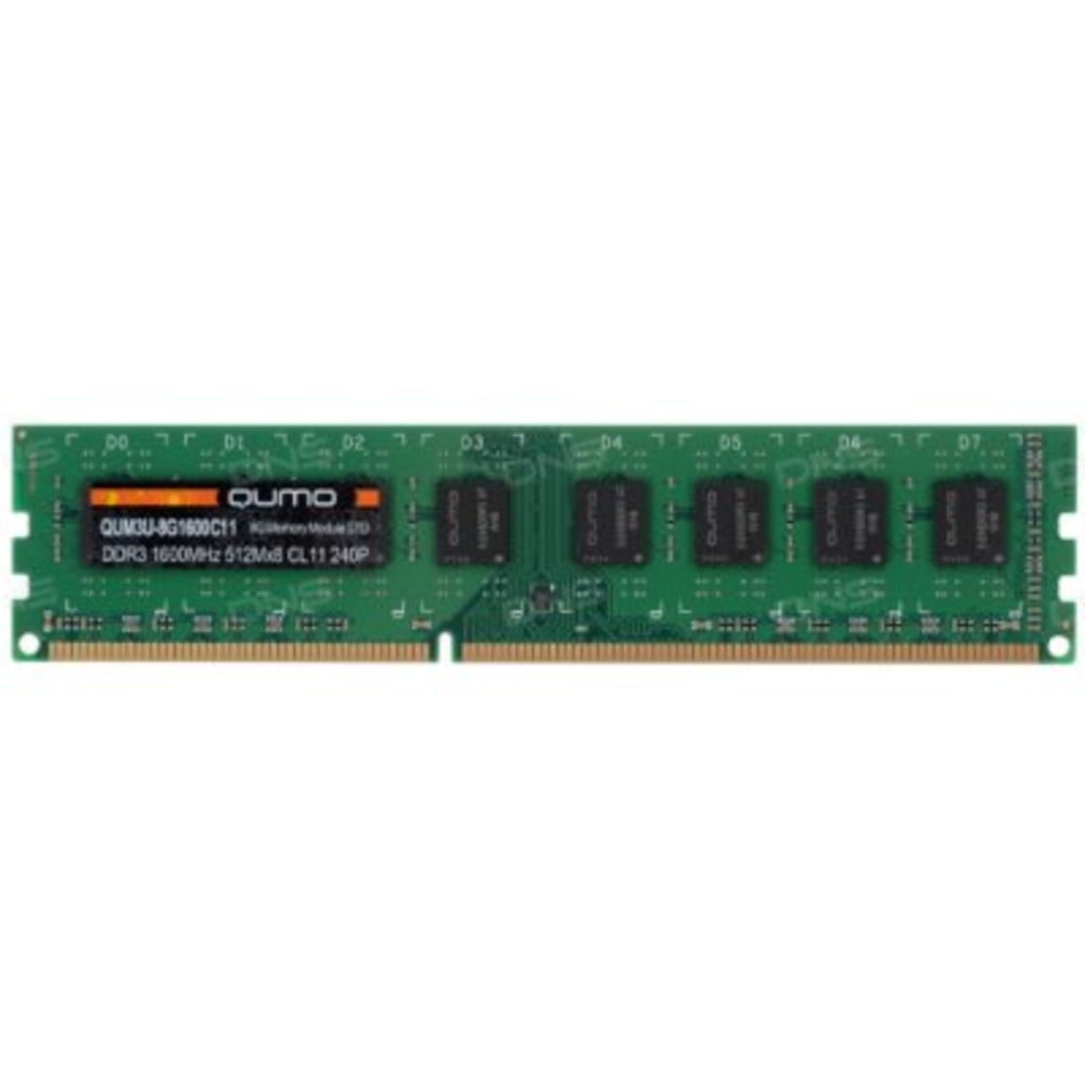 Оперативная память Qumo, DDR3L, 8GB (1x8GB), DIMM, 1600MHz, CL11