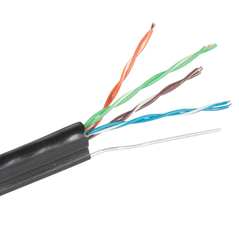 Кабель информационный Lanmaster TWT-5EFTP кат.5е SF/UTP общий экран в оплетке 4X2X24AWG PVC внутренний 305м серый