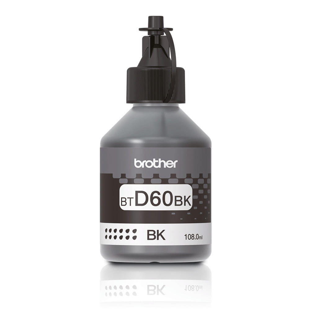 Чернила водорастворимые Brother BTD60BK черный (108 мл, 6500 стр.) для Brother DCP-T310/T510W/T710W