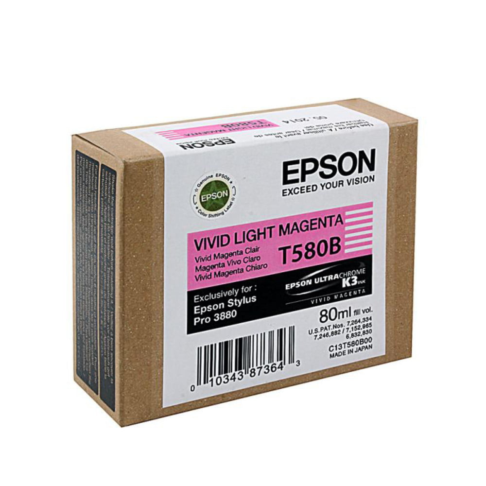 Картридж струйный Epson C13T580B00 светло-пурпурный (80мл)