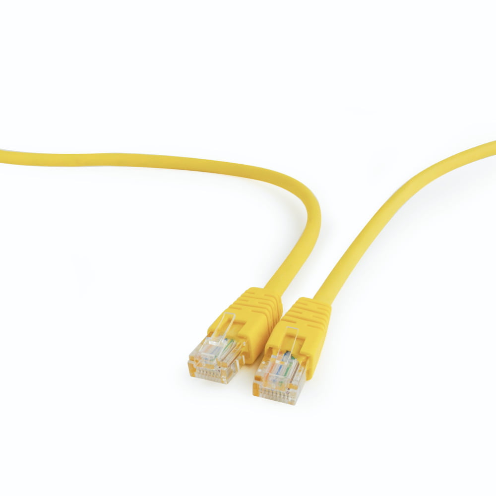 Патч-корд UTP Cablexpert cat.5e, 3м, литой, многожильный, желтый