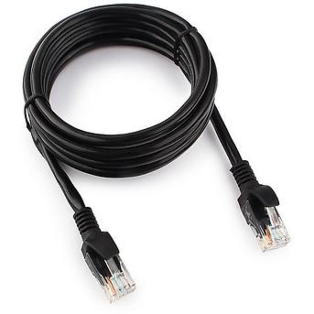 Патч-корд UTP Cablexpert cat.5e, 2м, литой, многожильный, черный