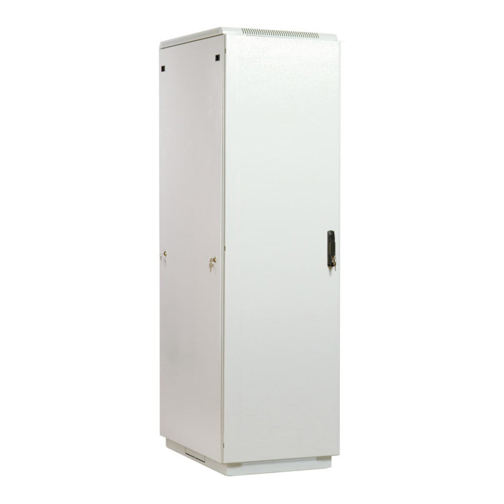 Шкаф коммутационный ЦМО ШТК-М-42.6.10-3ААА 42U 600x1020 мм пер. дв. металл задн. дв. стал. лист 2 бок. пан. направл. под закл. гайки 550 кг серый