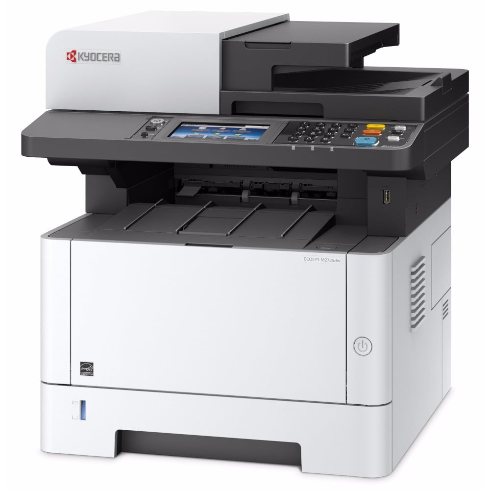 МФУ лазерное Kyocera Ecosys M2735dw (1102SG3NL0), A4, ч/б, печ. до 35 стр/мин., скан. до 40 стр/мин. (ч/б) 16 стр/мин. (цвет), 1200 x 1200 dpi (печать) 600x600dpi (скан.), USB, RJ-45, Wi-Fi, Air Print