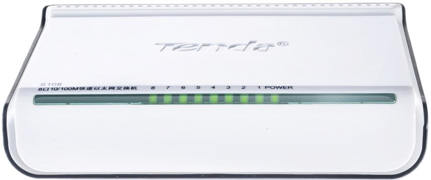 Коммутатор Tenda S108, 8×100 Мбит/с, неуправляемый