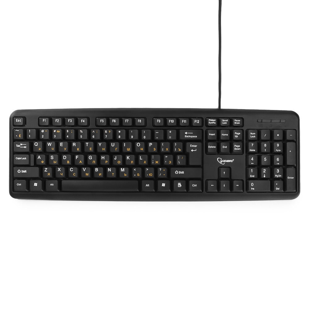 Клавиатура проводная Gembird KB-8320UXL-BL, USB, черный
