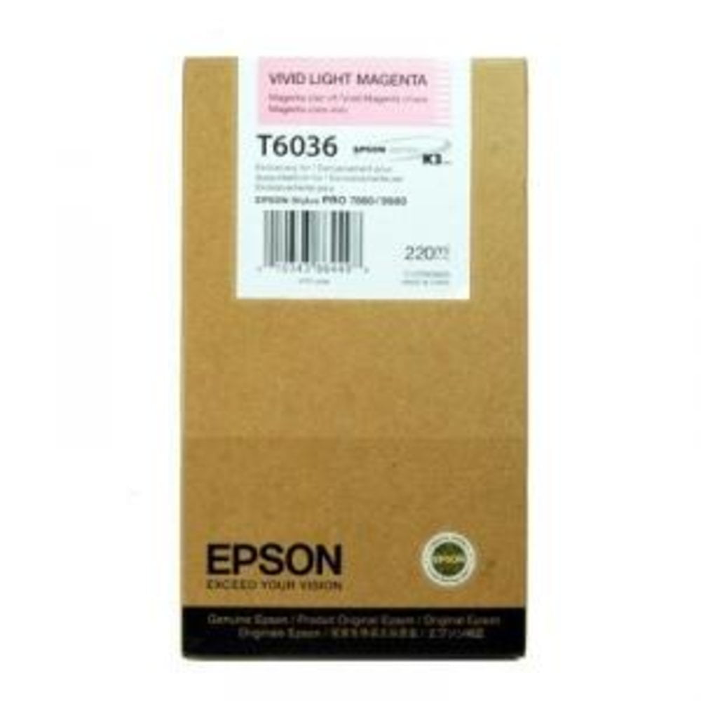 Картридж струйный Epson C13T603600 светло-пурпурный для Epson St Pro 7880/9880 (220мл)