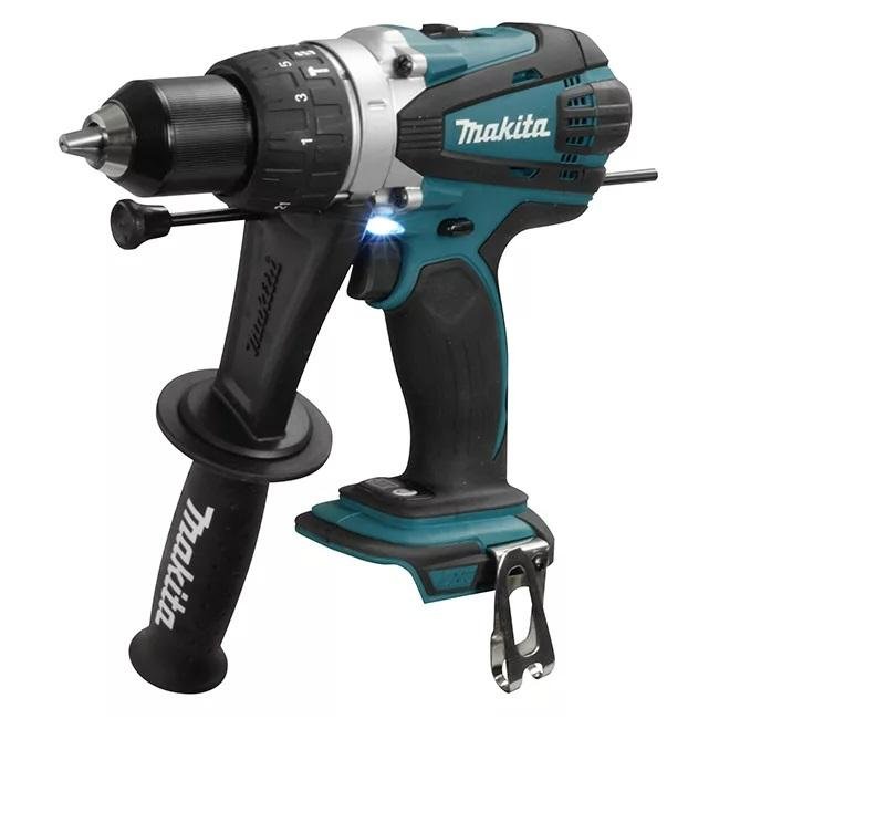 Дрель-шуруповерт Makita DHP458Z, 18 В, 0 Ач, 91 Нм, щеточный, ударный