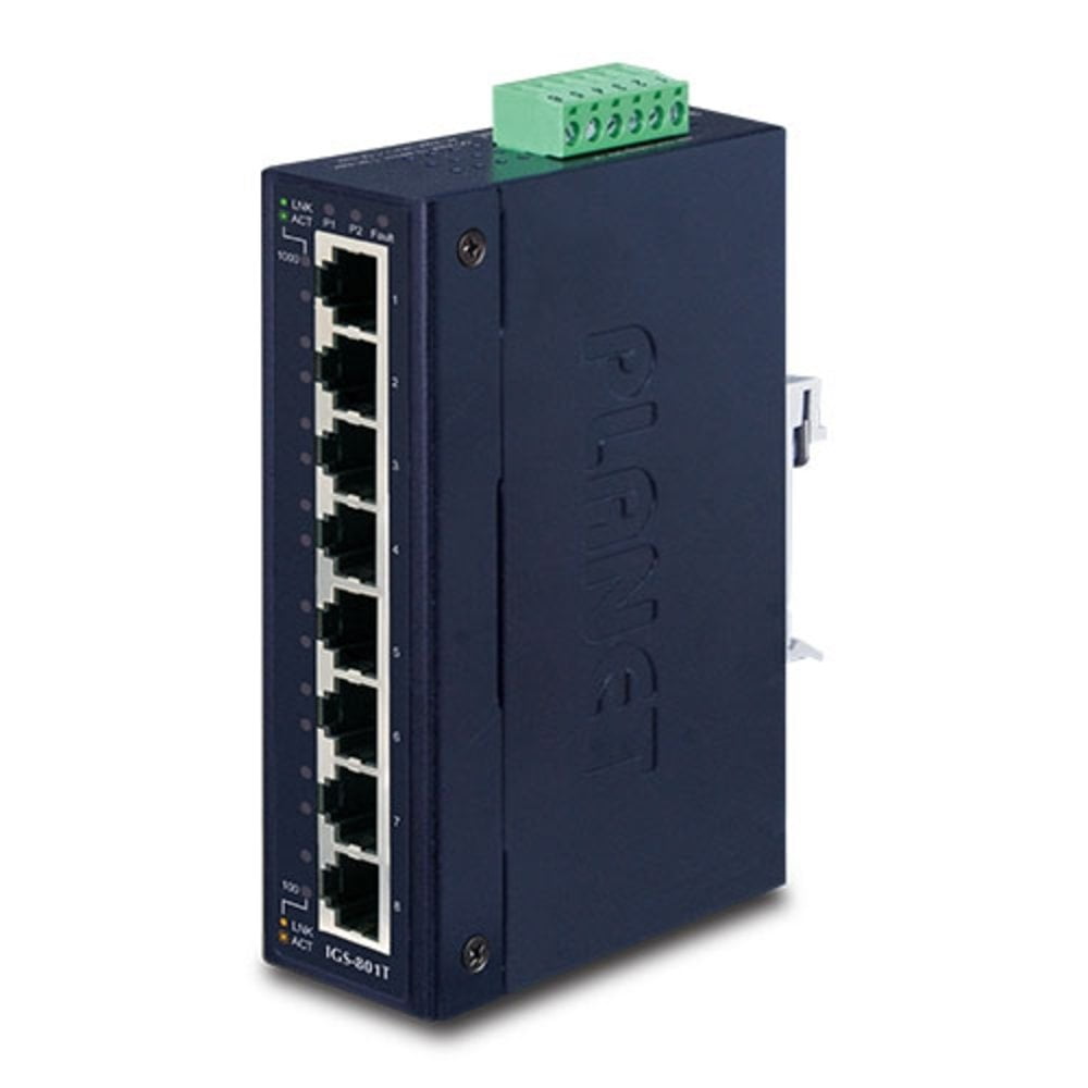 Коммутатор PLANET IGS-801T, 8×1 Гбит/с, неуправляемый