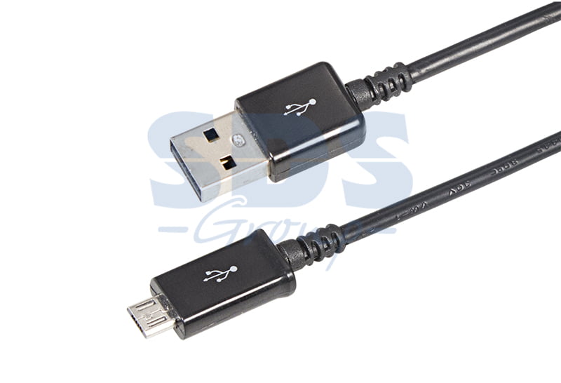 Кабель Rexant USB кабель microUSB длинный штекер 1М черный