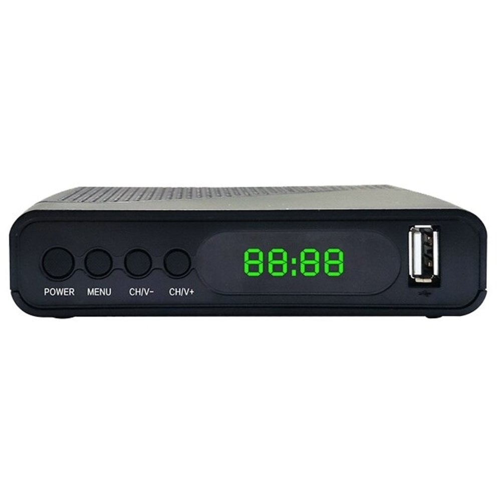Приставка для цифрового ТВ Hyundai H-DVB500 черный, DVB-T2, DVB-T, DVB-C, HDMI, USB 2.0 х2