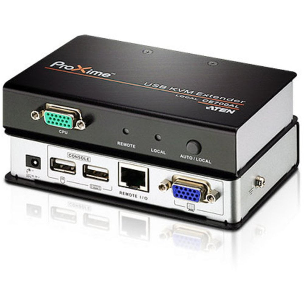 Переключатель ATEN CE700A-D(AT-G) Удлинитель, SVGA+KBD+MOUSE USB ATEN, 150 метр., HD-DB15+USB A-тип, Female, c KVM-шнуром USB 1.8м, Б.П. 220> 5.3V