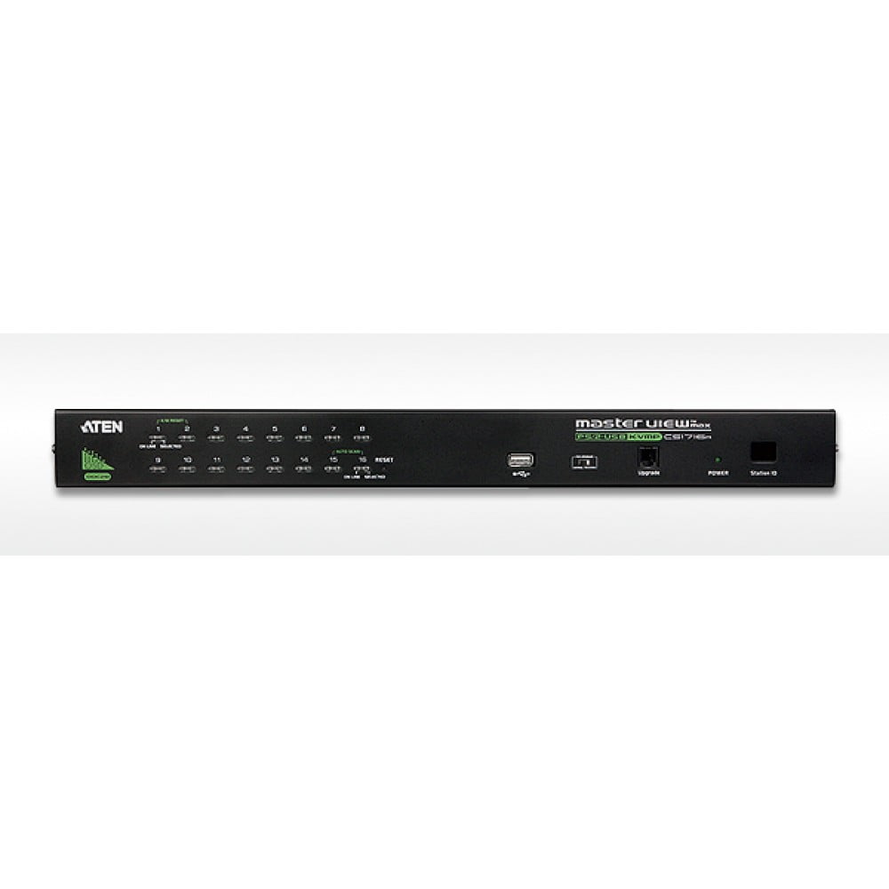 Переключатель KVM ATEN CS1716A-AT-G 16-port, USB, rackmountable, в компл. кабели 2x1.8м