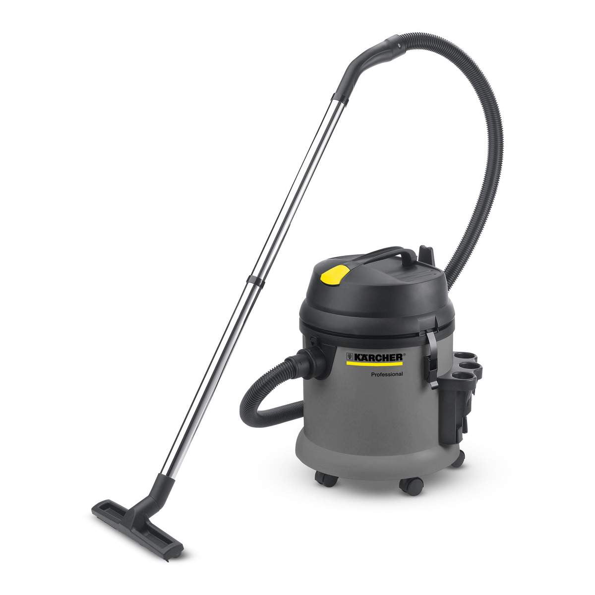 Строительный пылесос Karcher NT 27/1 серый, 1380 Вт, уборка сухая/сбор воды, пылесборник мешок/контейнер, 27 л